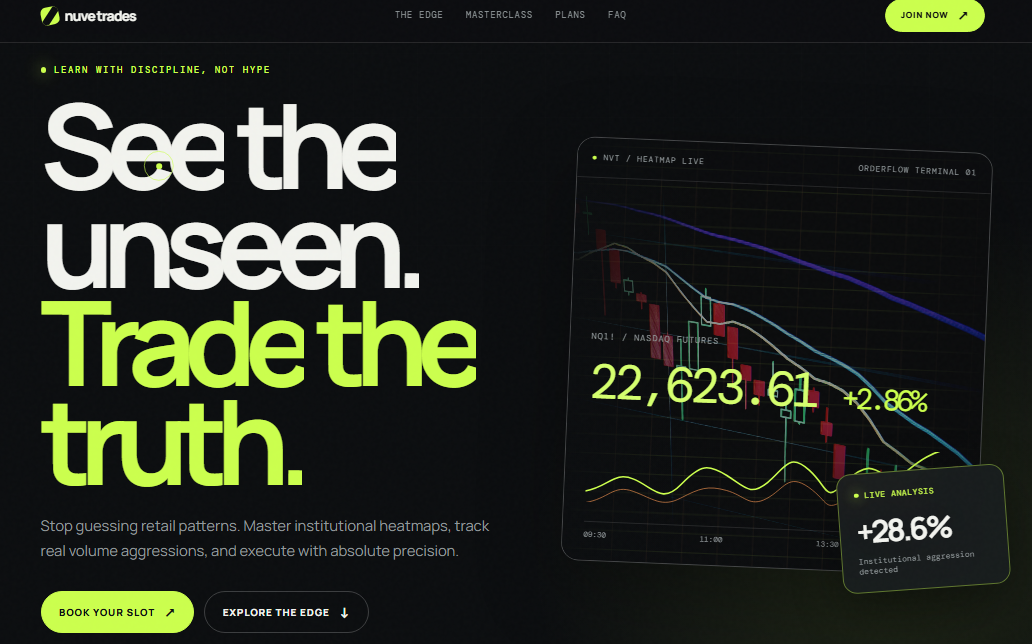 Nuve Trades: Trading Mentorship Website preview